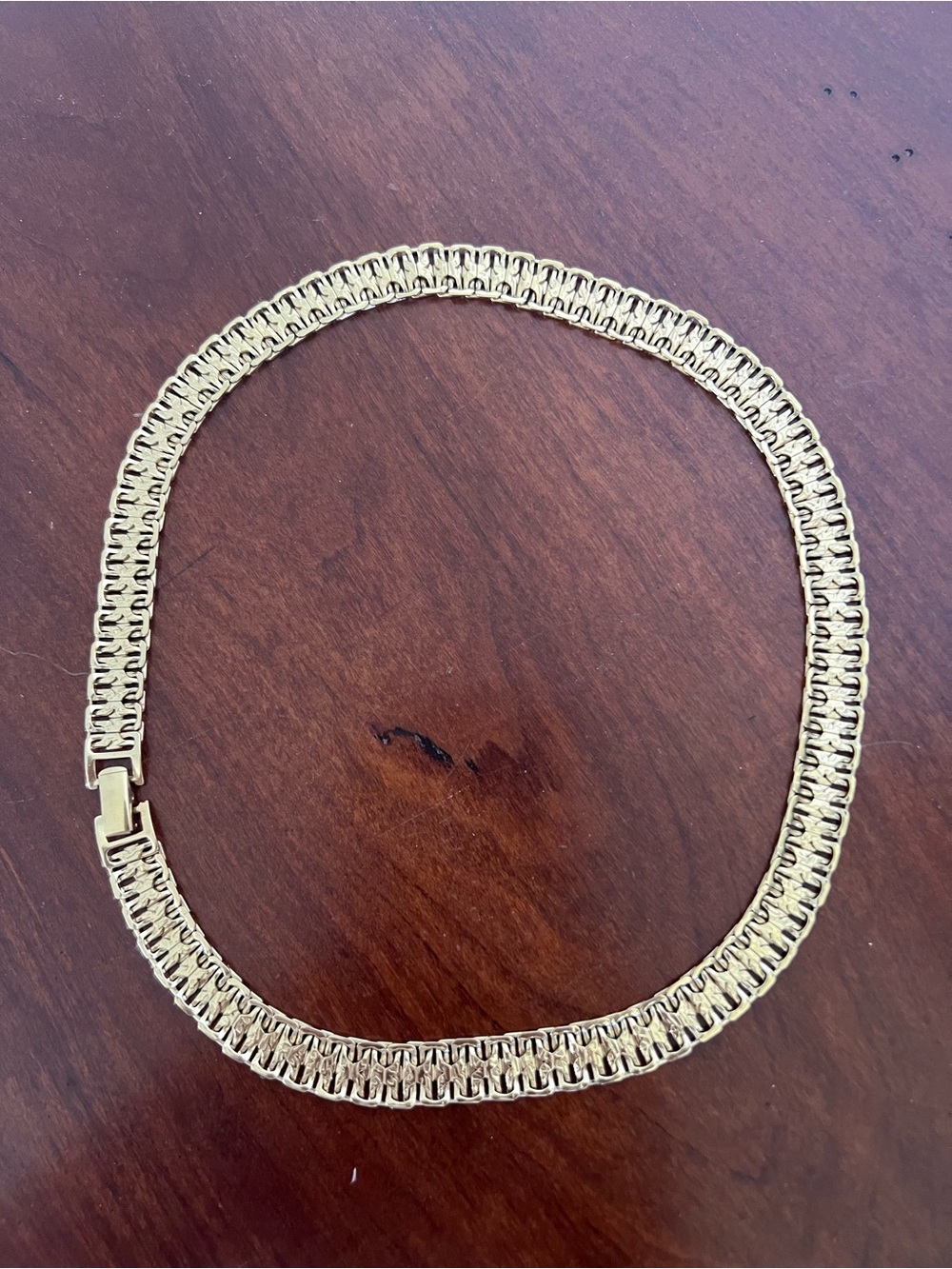 Classic Gold Plated Collar Necklace for Women